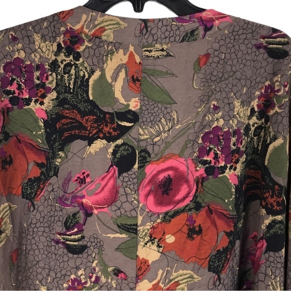 Soft surroundings tunic style open front cardigan size small - Picture 3 of 5